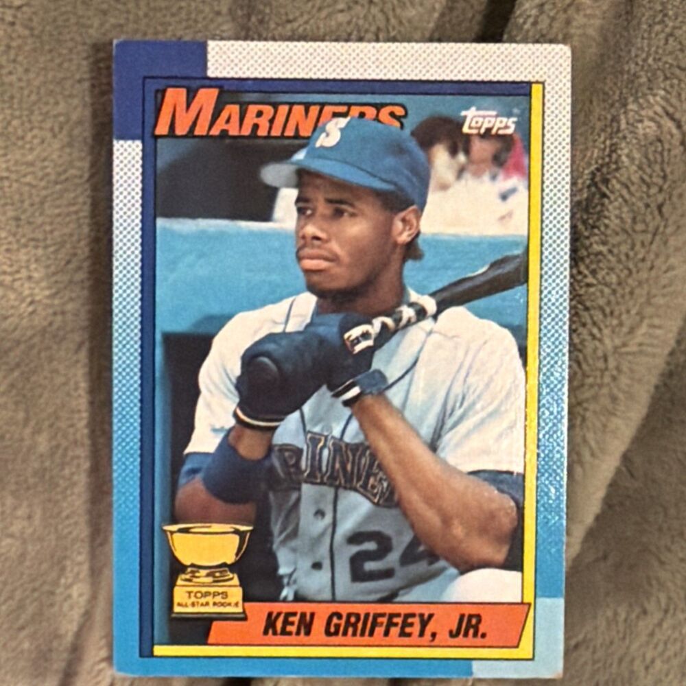 1990 Topps - Ken Griffey Jr #336 Scar Corrected